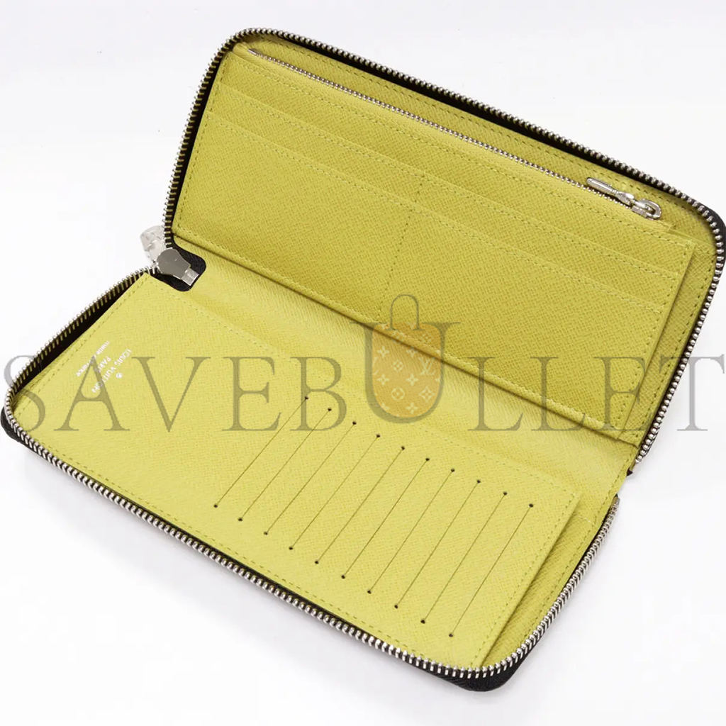 l**is V*t*n patent leather walletcover olive n64604 (20*10*2cm)